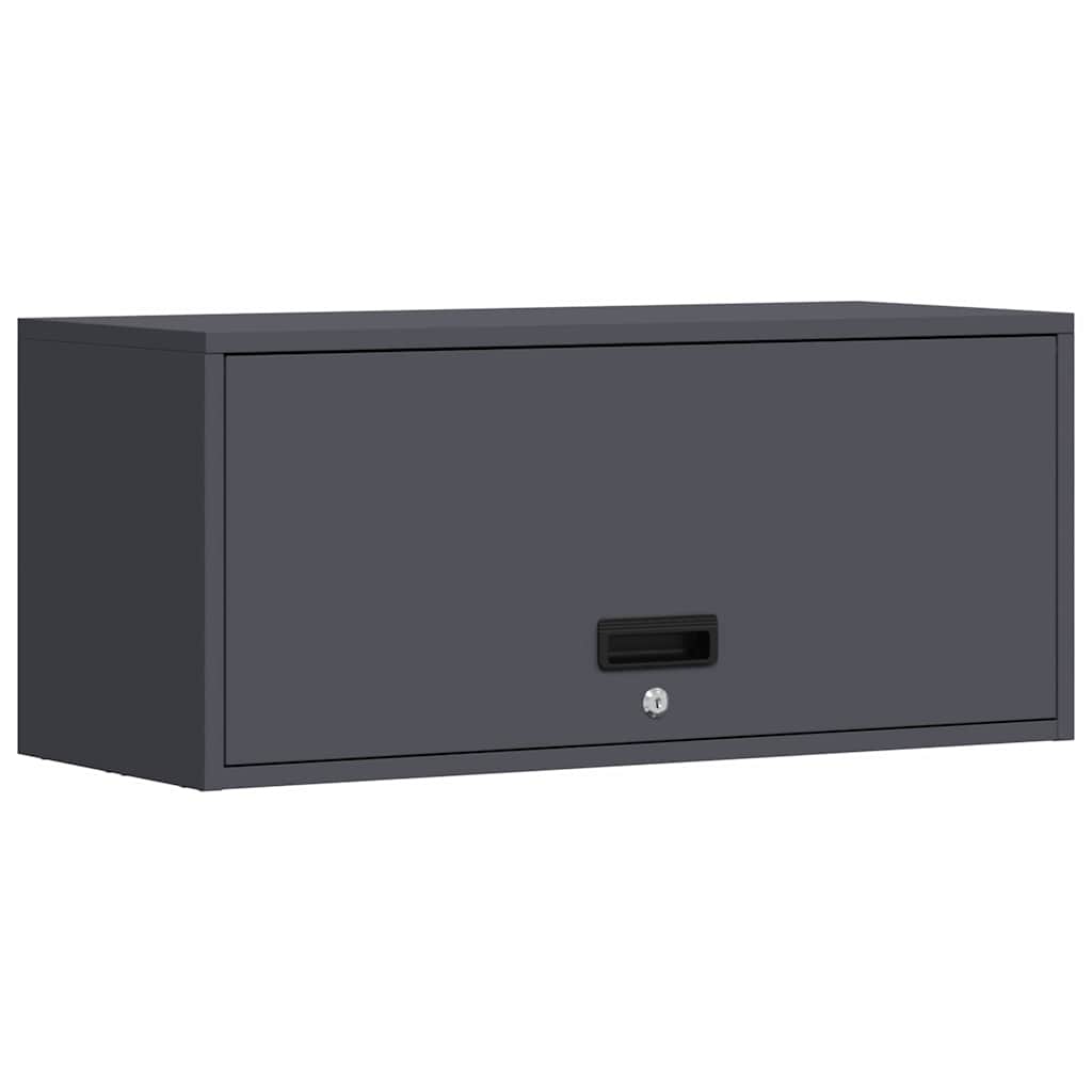 Armadio a muro per garage Antracite 80 x 33 x 35 cm | homemem39