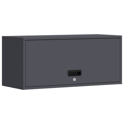 Armadio a muro per garage Antracite 80 x 33 x 35 cm | homemem39