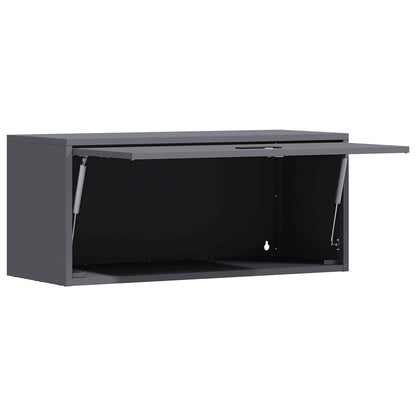 Armadio a muro per garage Antracite 80 x 33 x 35 cm