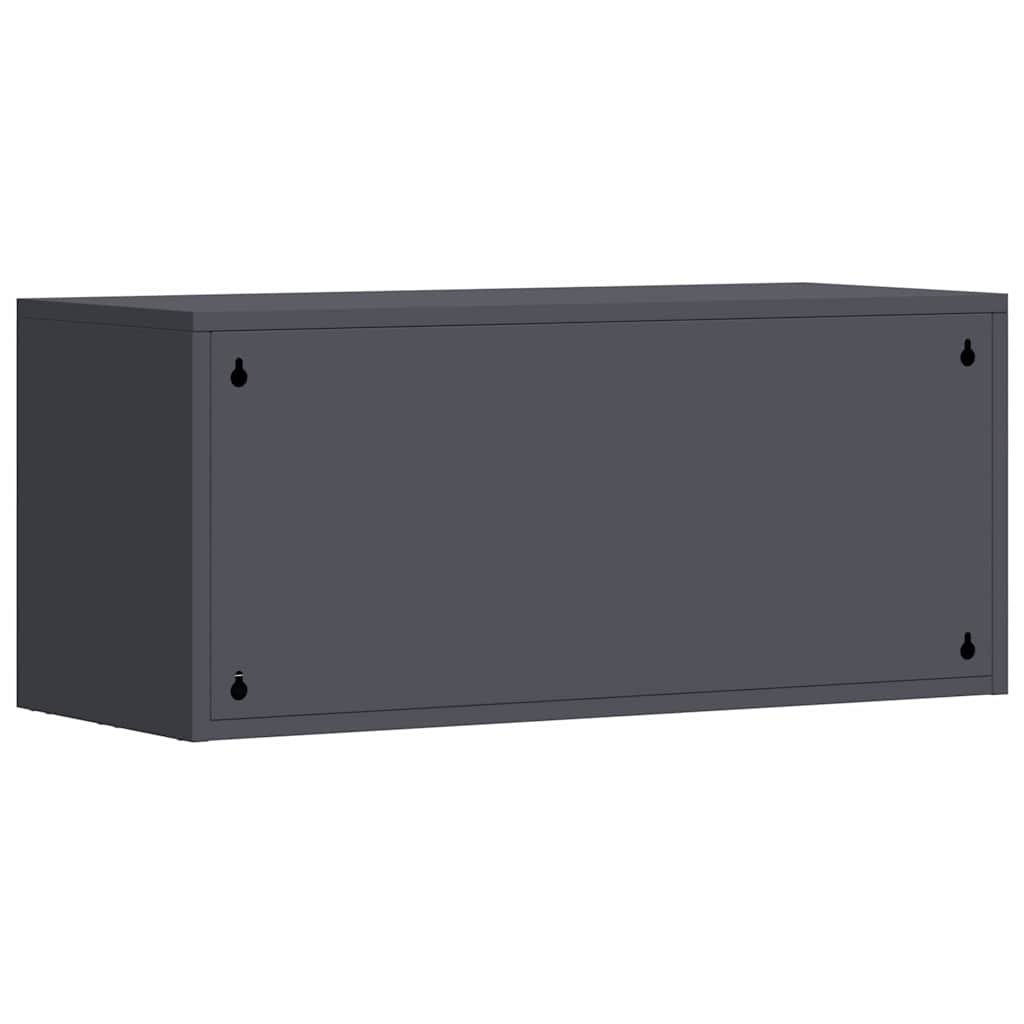 Armadio a muro per garage Antracite 80 x 33 x 35 cm | homemem39