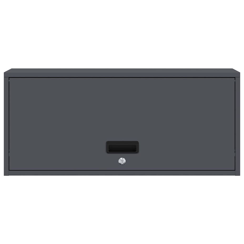 Armadio a muro per garage Antracite 80 x 33 x 35 cm | homemem39