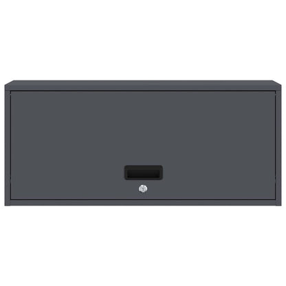 Armadio a muro per garage Antracite 80 x 33 x 35 cm | homemem39