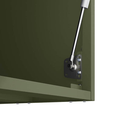 Armadio a muro per garage Oliver verde 80 x 33 x 35 cm | homemem39