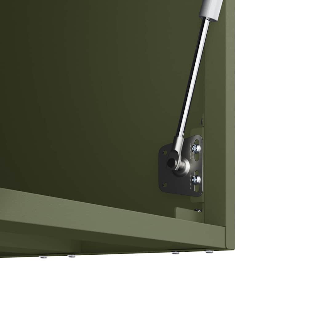 Armadio a muro per garage Oliver verde 80 x 33 x 35 cm