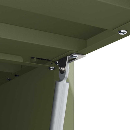 Armadio a muro per garage Oliver verde 80 x 33 x 35 cm | homemem39