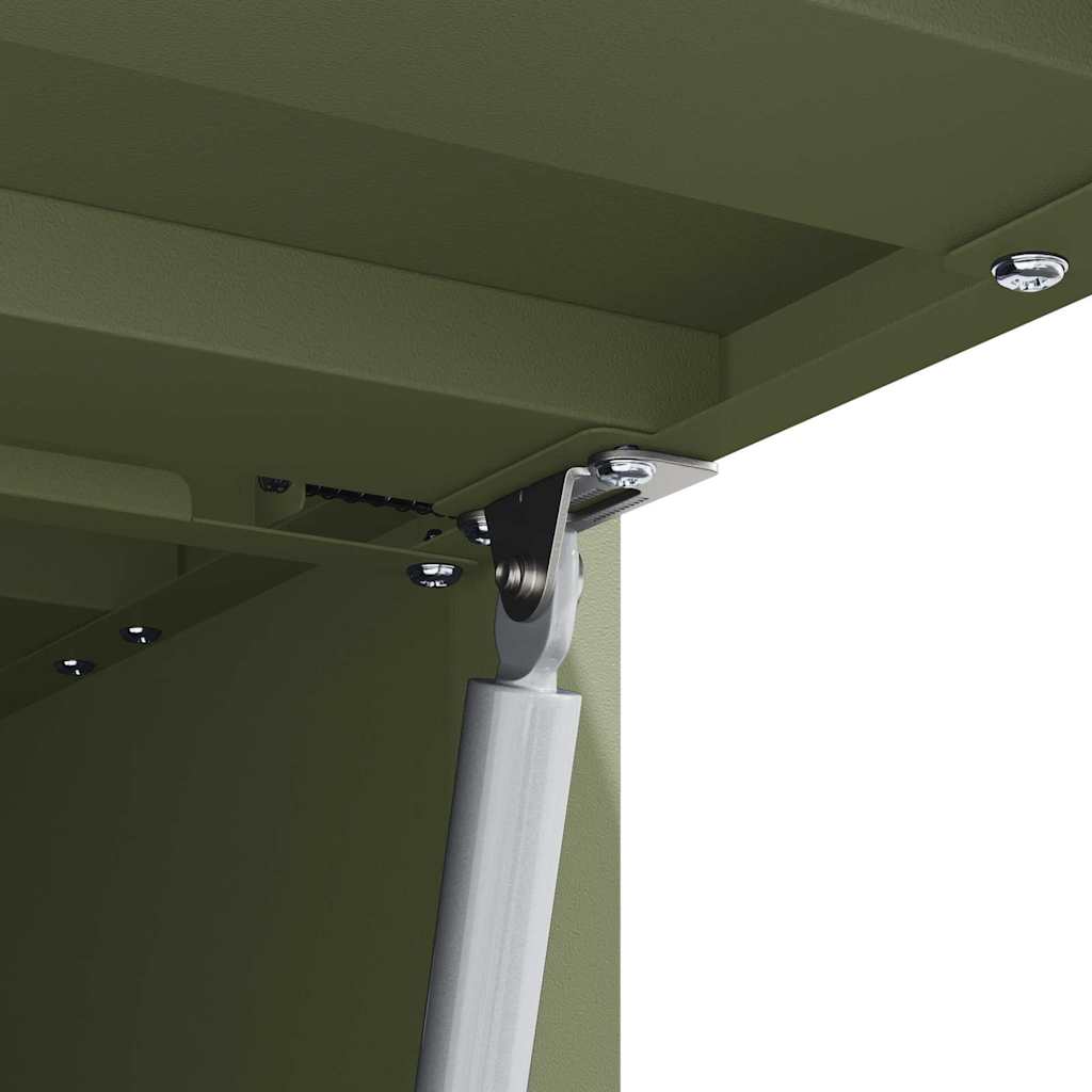 Armadio a muro per garage Oliver verde 80 x 33 x 35 cm | homemem39