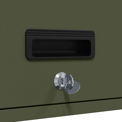 Armadio a muro per garage Oliver verde 80 x 33 x 35 cm