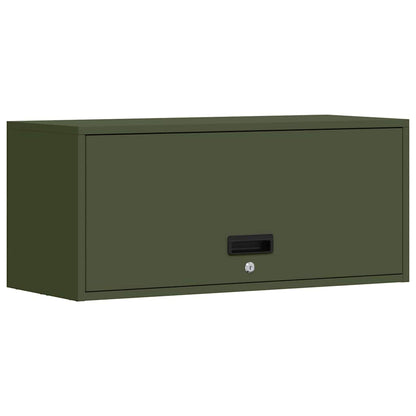 Armadio a muro per garage Oliver verde 80 x 33 x 35 cm