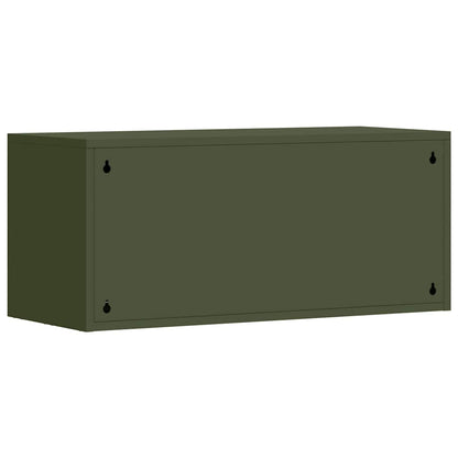 Armadio a muro per garage Oliver verde 80 x 33 x 35 cm