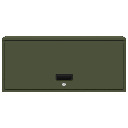 Armadio a muro per garage Oliver verde 80 x 33 x 35 cm