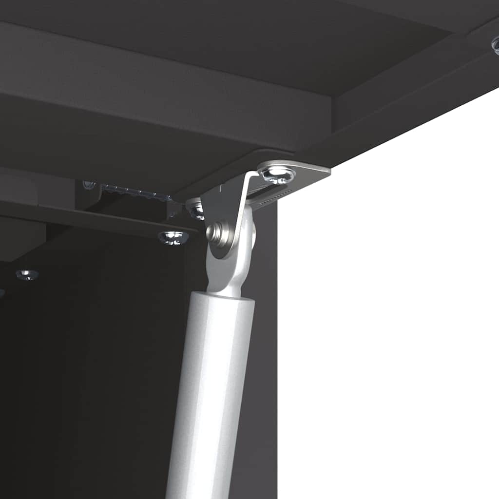 Armadio a muro per garage Nero 60 x 33 x 35 cm | homemem39