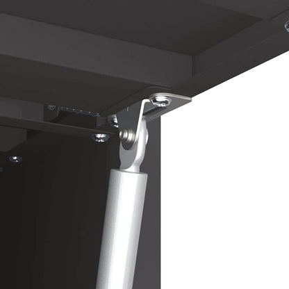 Armadio a muro per garage Nero 60 x 33 x 35 cm