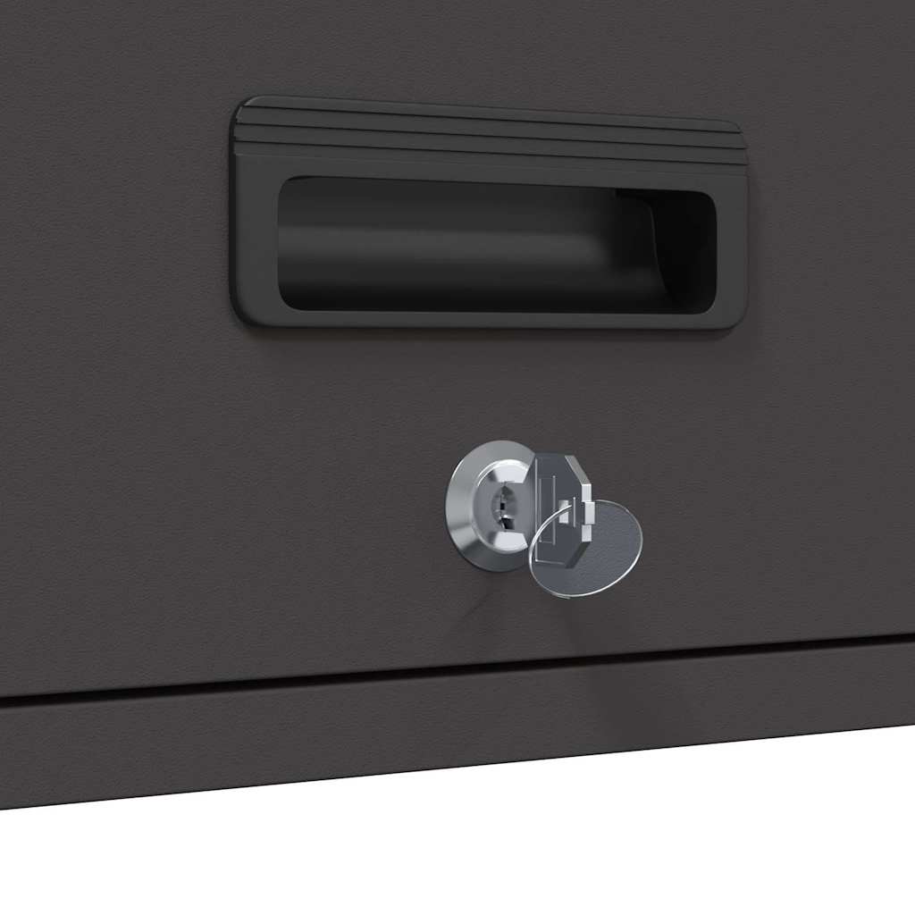 Armadio a muro per garage Nero 60 x 33 x 35 cm