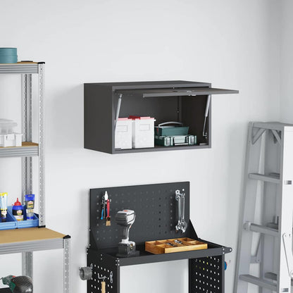 Armadio a muro per garage Nero 60 x 33 x 35 cm | homemem39