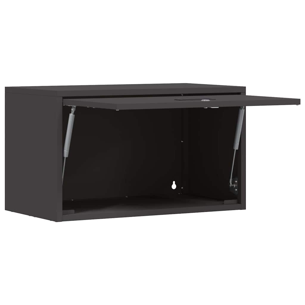 Armadio a muro per garage Nero 60 x 33 x 35 cm | homemem39