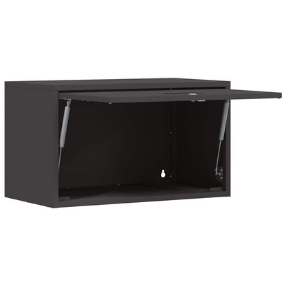 Armadio a muro per garage Nero 60 x 33 x 35 cm | homemem39