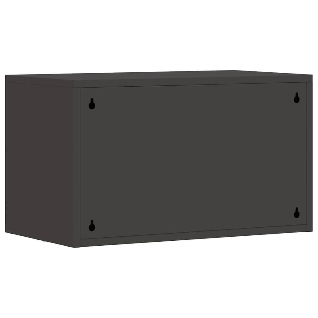 Armadio a muro per garage Nero 60 x 33 x 35 cm | homemem39