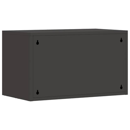 Armadio a muro per garage Nero 60 x 33 x 35 cm