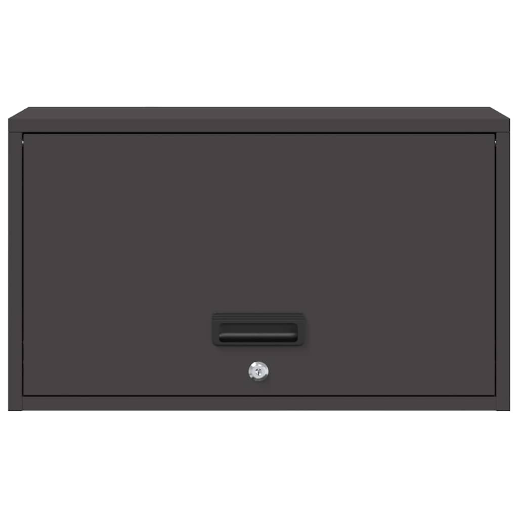 Armadio a muro per garage Nero 60 x 33 x 35 cm | homemem39