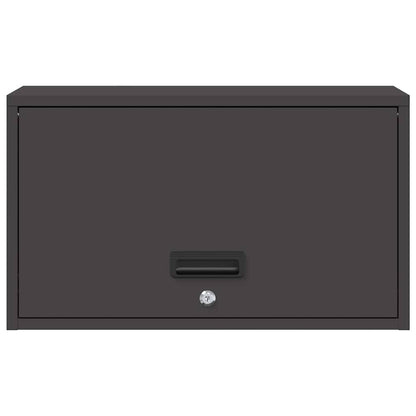 Armadio a muro per garage Nero 60 x 33 x 35 cm | homemem39