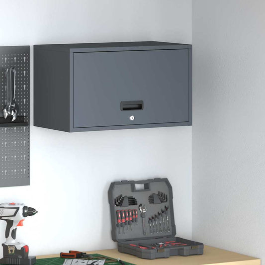Armadio a muro per garage Antracite 60 x 33 x 35 cm | homemem39