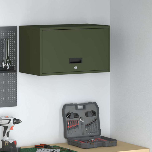 Armadio a muro per garage Oliver verde 60 x 33 x 35 cm | homemem39