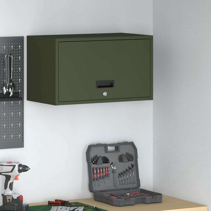 Armadio a muro per garage Oliver verde 60 x 33 x 35 cm