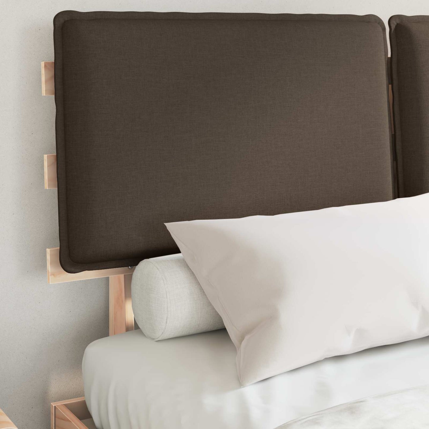 Letto con Testiera Rivestita Talpa 150 x 200 cm Pino massello | homemem39