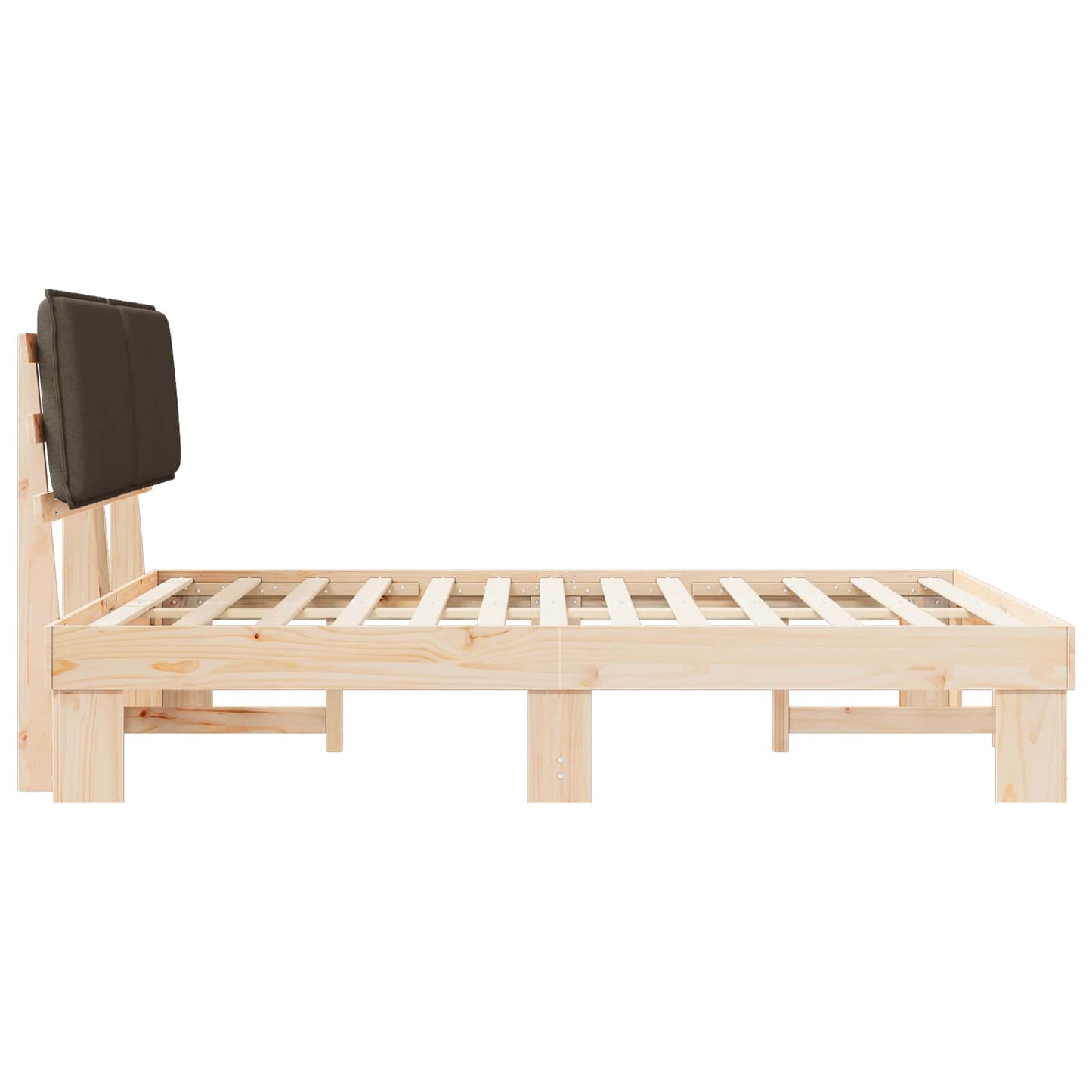Letto con Testiera Rivestita Talpa 150 x 200 cm Pino massello | homemem39