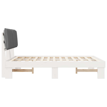 Letto con Testiera Rivestita Grigio chiaro 150 x 200 cm | homemem39