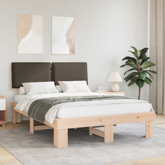Letto con Testiera Rivestita Talpa 140 x 200 cm Pino massello | homemem39