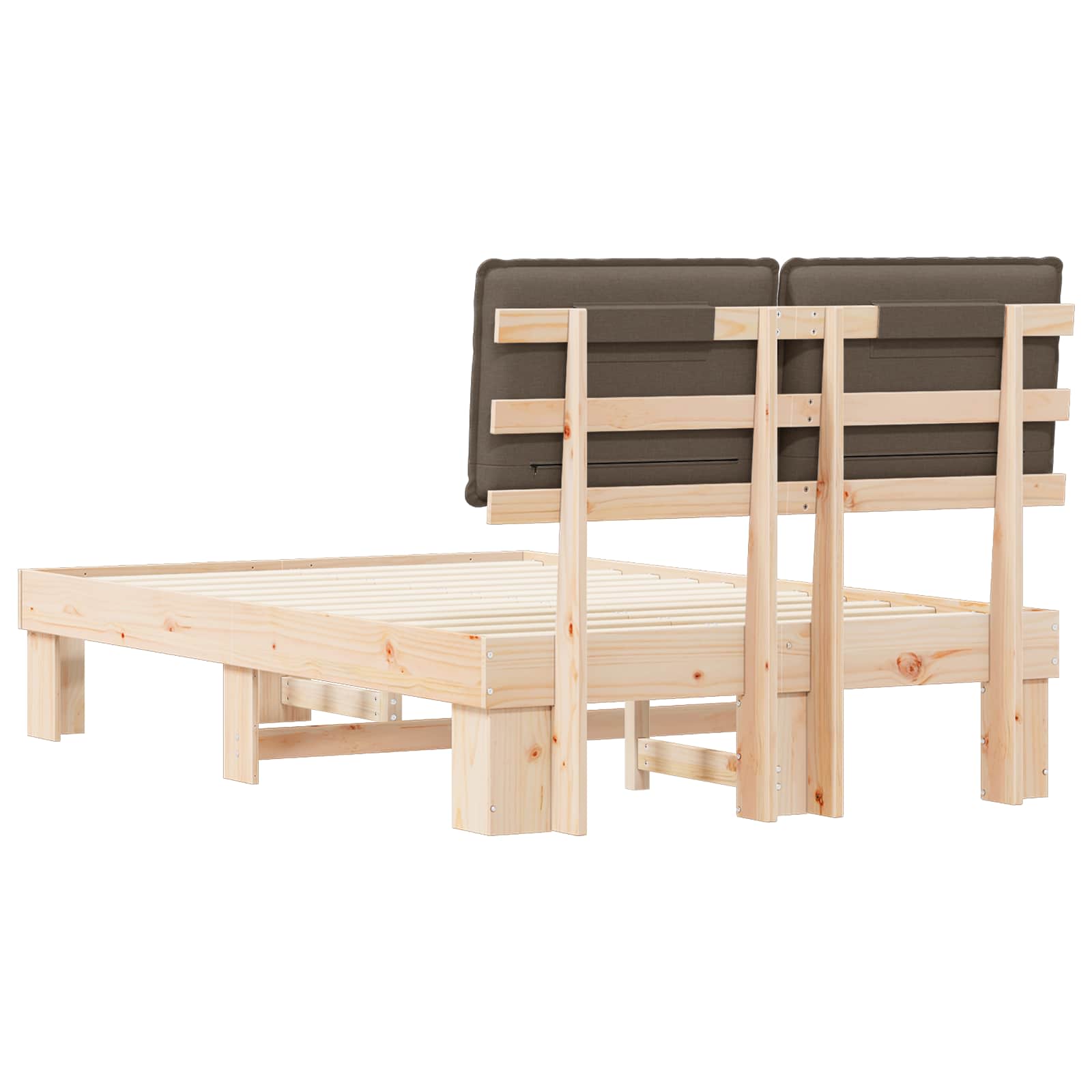 Letto con Testiera Rivestita Talpa 120 x 200 cm Pino massello | homemem39