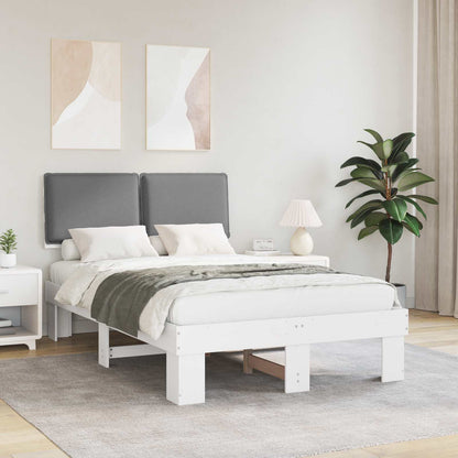 Letto con Testiera Rivestita Grigio chiaro 120 x 200 cm | homemem39