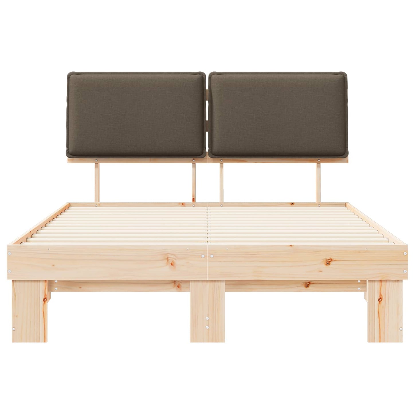 Letto con Testiera Rivestita Talpa 140 x 190 cm Pino massello | homemem39