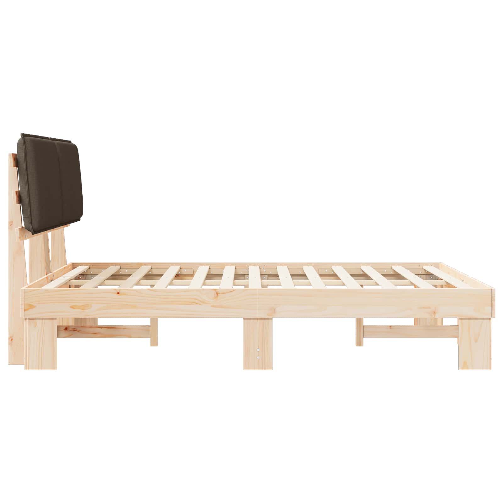 Letto con Testiera Rivestita Talpa 140 x 190 cm Pino massello | homemem39