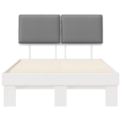 Letto con Testiera Rivestita Grigio chiaro 120 x 190 cm | homemem39