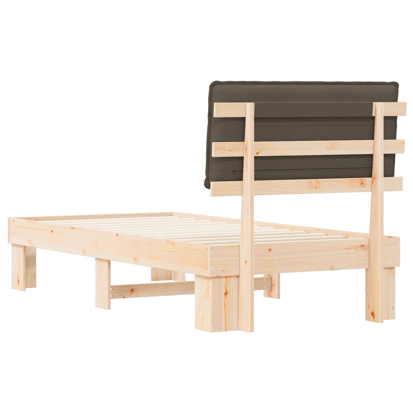 Letto con Testiera Rivestita Talpa 90 x 200 cm Pino massello | homemem39