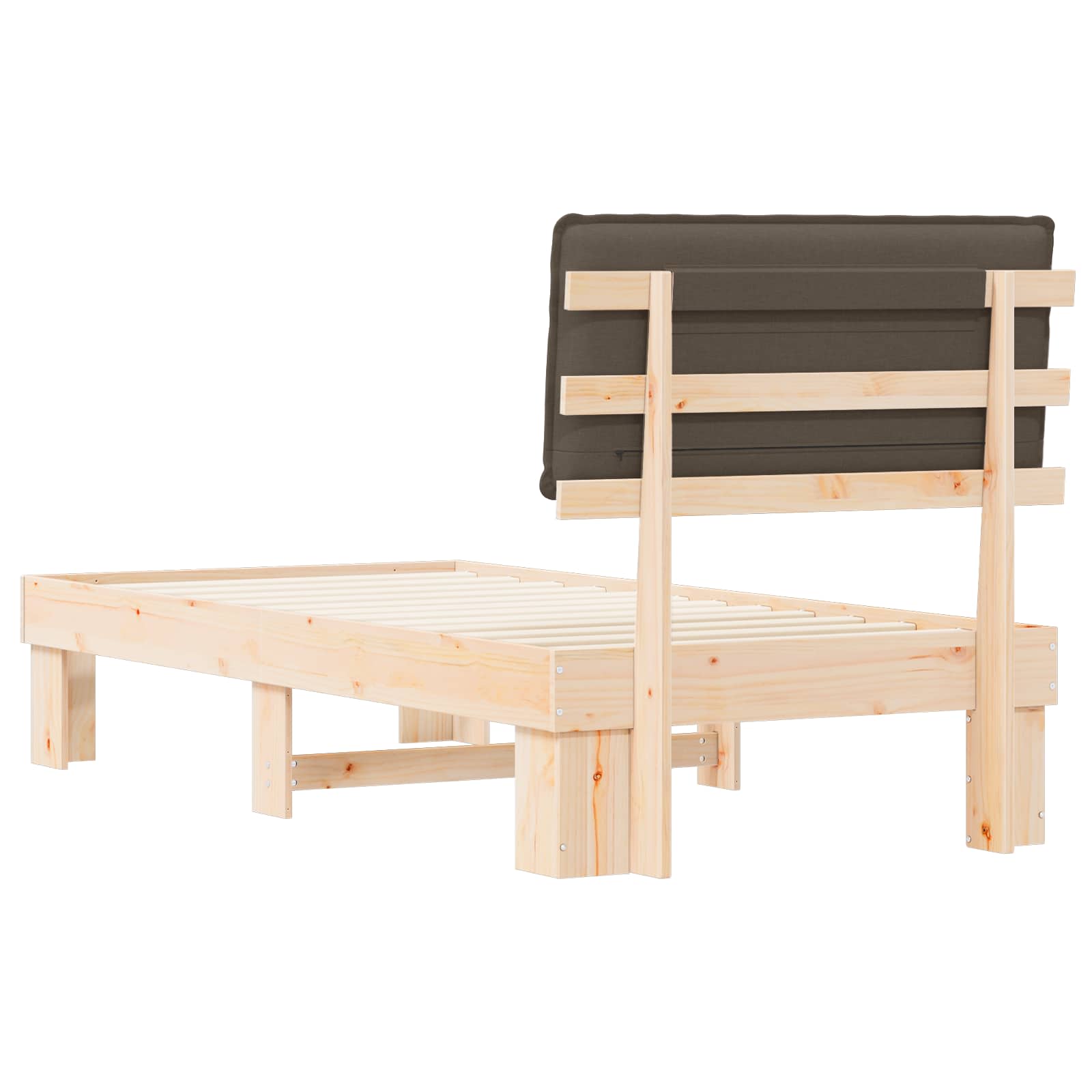 Letto con Testiera Rivestita Talpa 90 x 200 cm Pino massello | homemem39