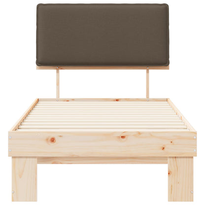 Letto con Testiera Rivestita Talpa 90 x 200 cm Pino massello | homemem39