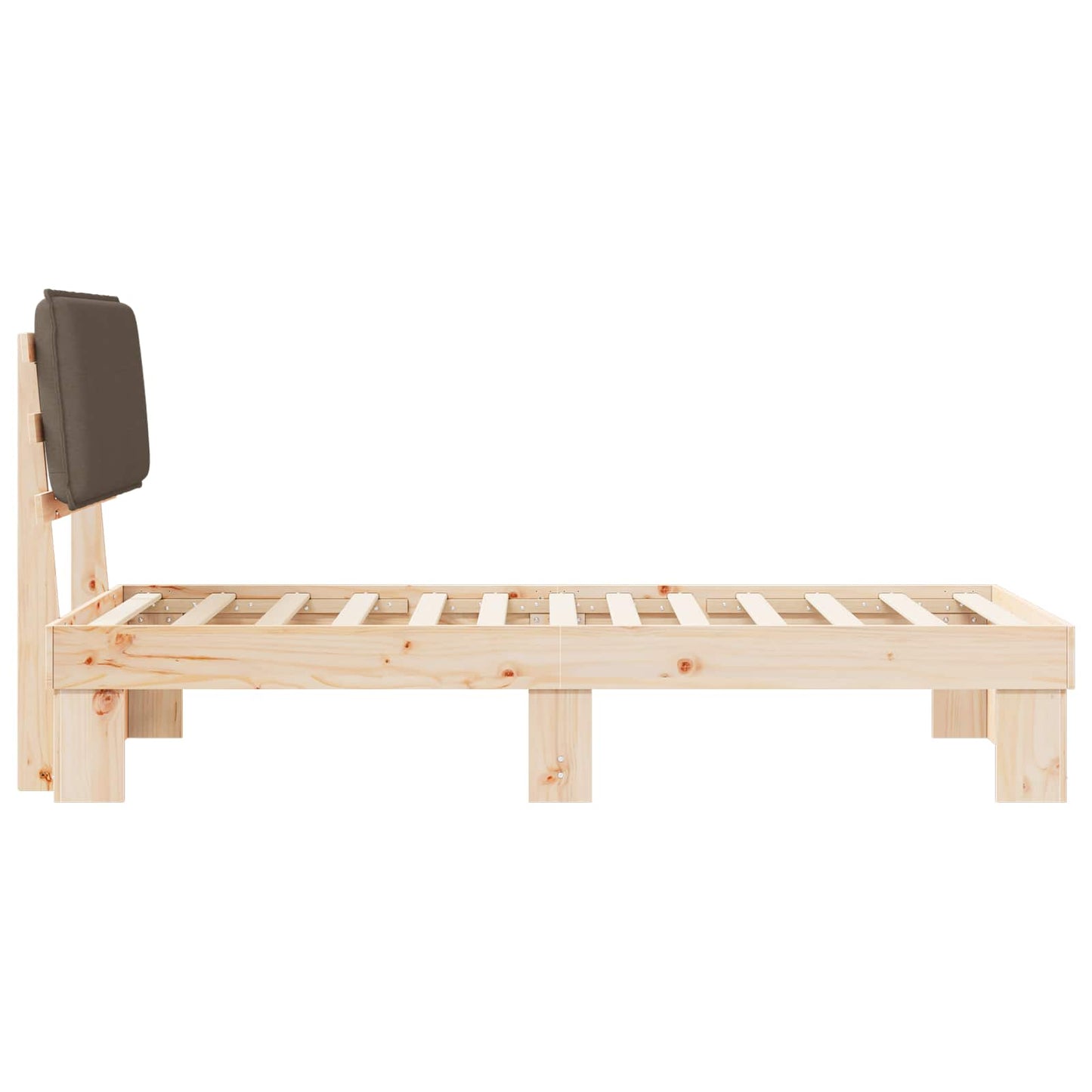 Letto con Testiera Rivestita Talpa 90 x 200 cm Pino massello | homemem39