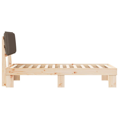 Letto con Testiera Rivestita Talpa 80 x 200 cm Pino massello | homemem39