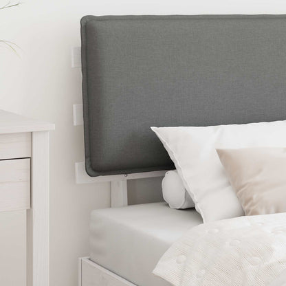 Letto con Testiera Rivestita Grigio chiaro 80 x 200 cm | homemem39