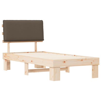 Letto con Testiera Rivestita Talpa 90 x 190 cm Pino massello | homemem39