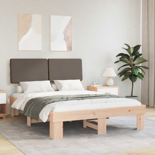 Letto con Testiera Rivestita Talpa 160 x 200 cm Pino massello | homemem39