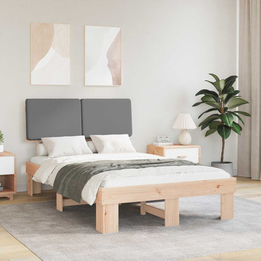 Letto con Testiera Rivestita Grigio chiaro 120 x 200 cm | homemem39