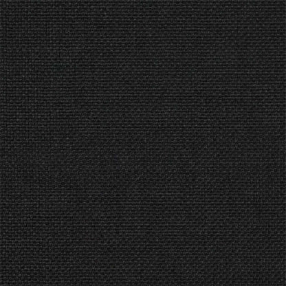 Letto con Testiera Rivestita Nero 135 x 190 cm Pino massello