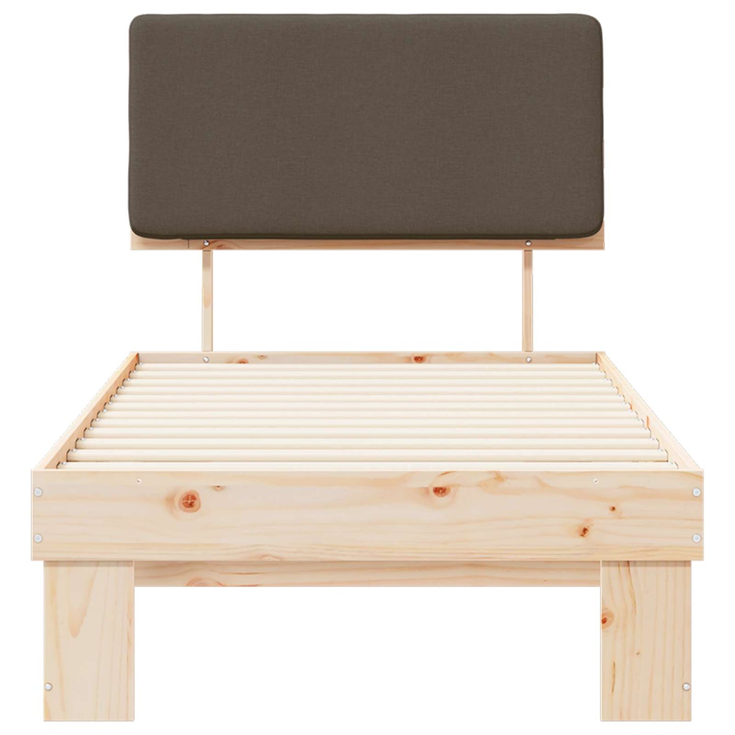 Letto con Testiera Rivestita Talpa 80 x 200 cm Pino massello