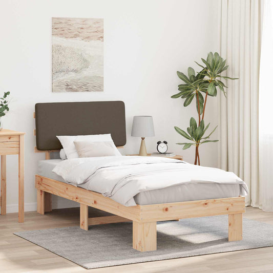 Letto con Testiera Rivestita Talpa 75 x 190 cm Pino massello | homemem39