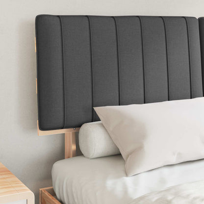 Letto con Testiera Rivestita Grigio scuro 160 x 200 cm | homemem39