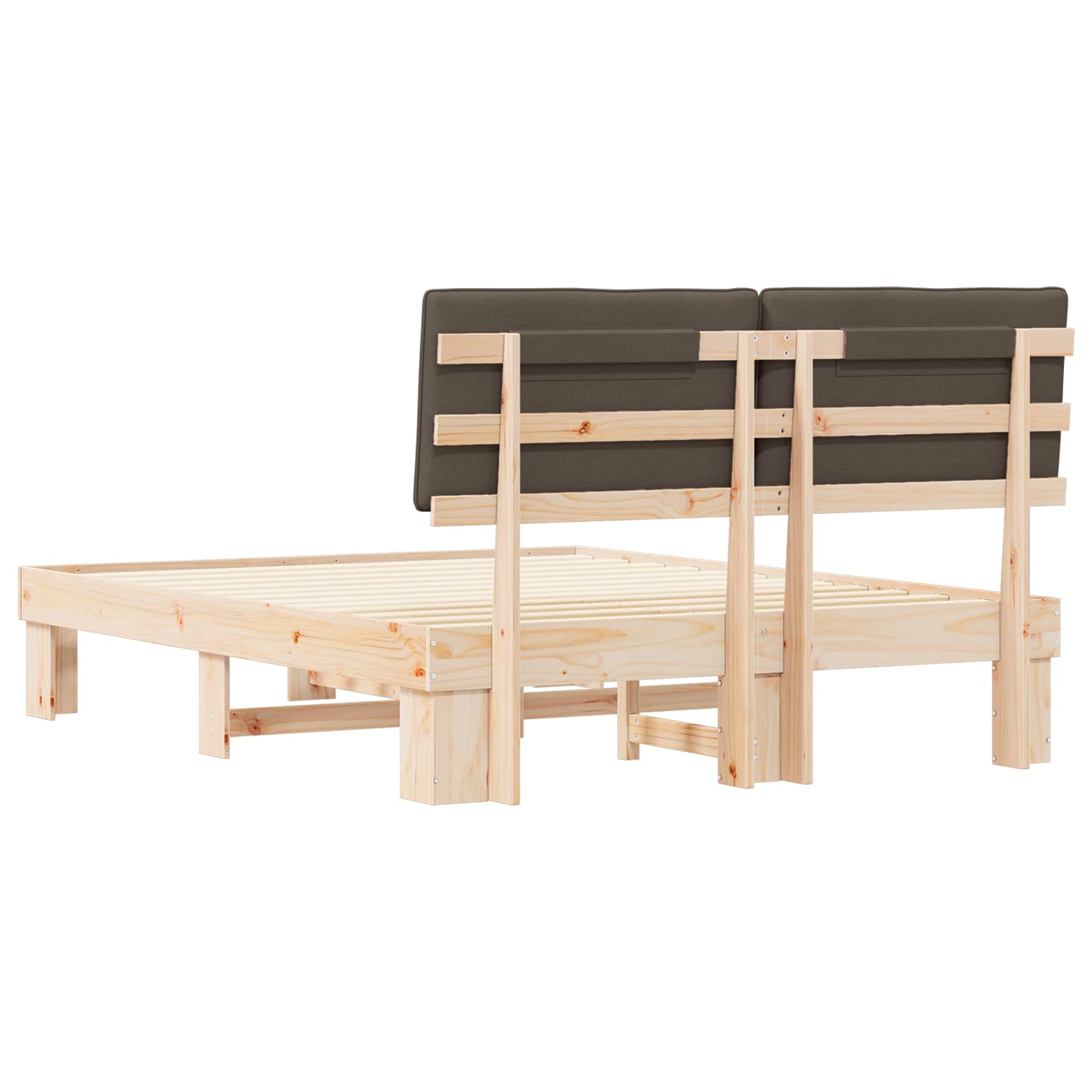 Letto con Testiera Rivestita Talpa 150 x 200 cm Pino massello | homemem39